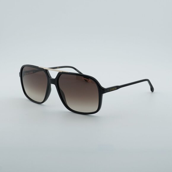 CARRERA 229/S 0R60 HA Sunglasses Black Brown Aviator FrameBrown Gradient Lenses